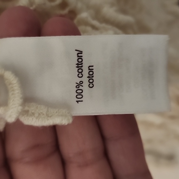 Ivory cotton knit swim cover up from maurices. Fits like xlarge - Picture 3 of 7